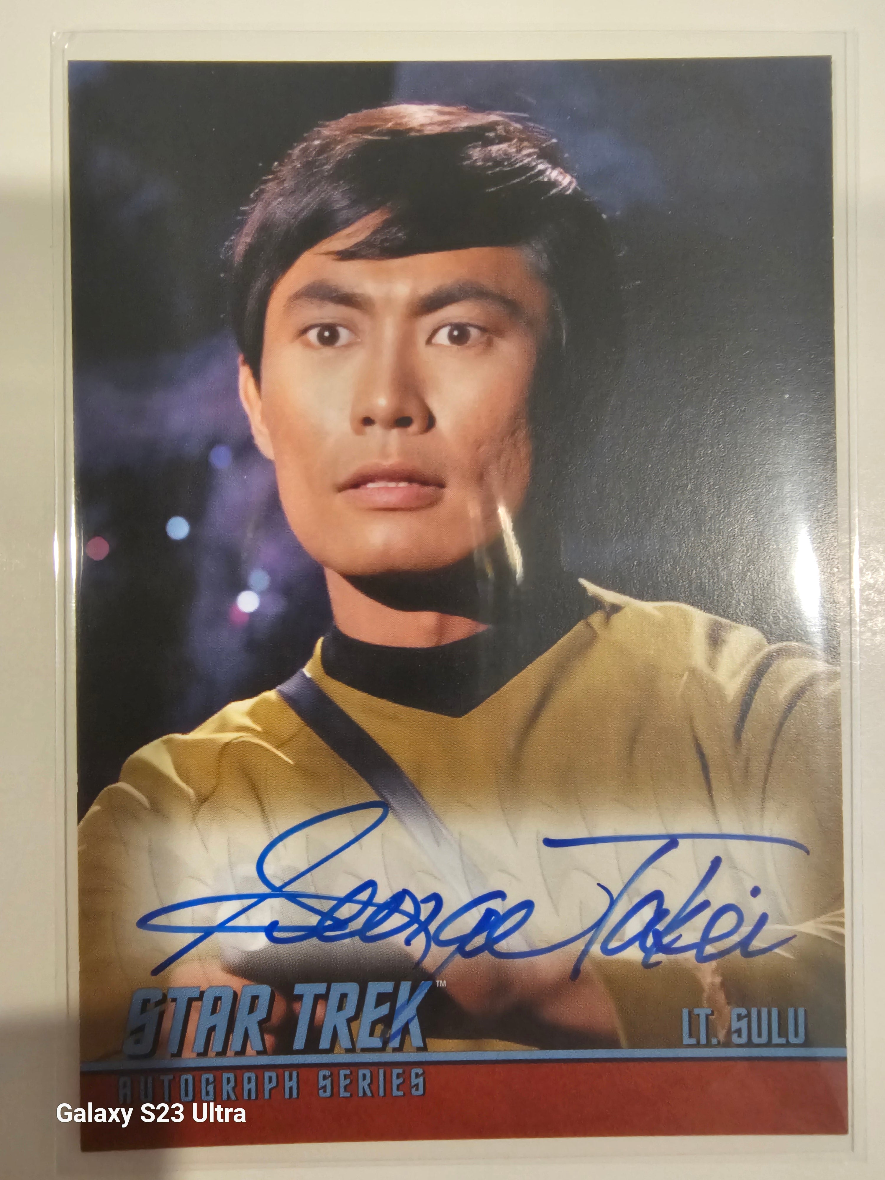 Star Trek Connections (A7) George Takei as Sulu Classic TV Autograph Card ( B )
