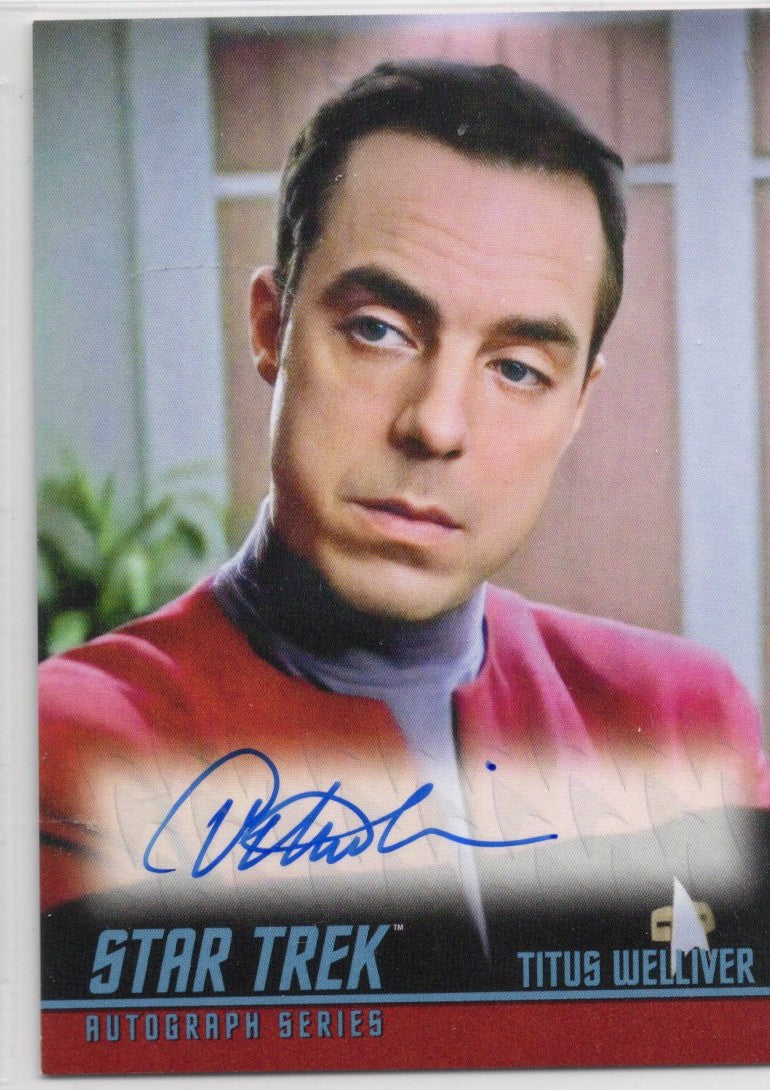 Star Trek Connections (A36) Titus Welliver as Lt Cmdr Burke Classic TV Autograph Card ( B )