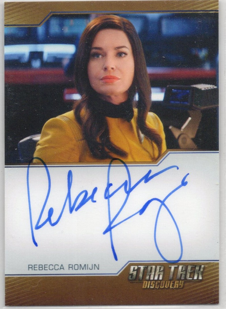 Star Trek Connections Rebecca Romijn as Number One Bordered Autograph Card ( A )