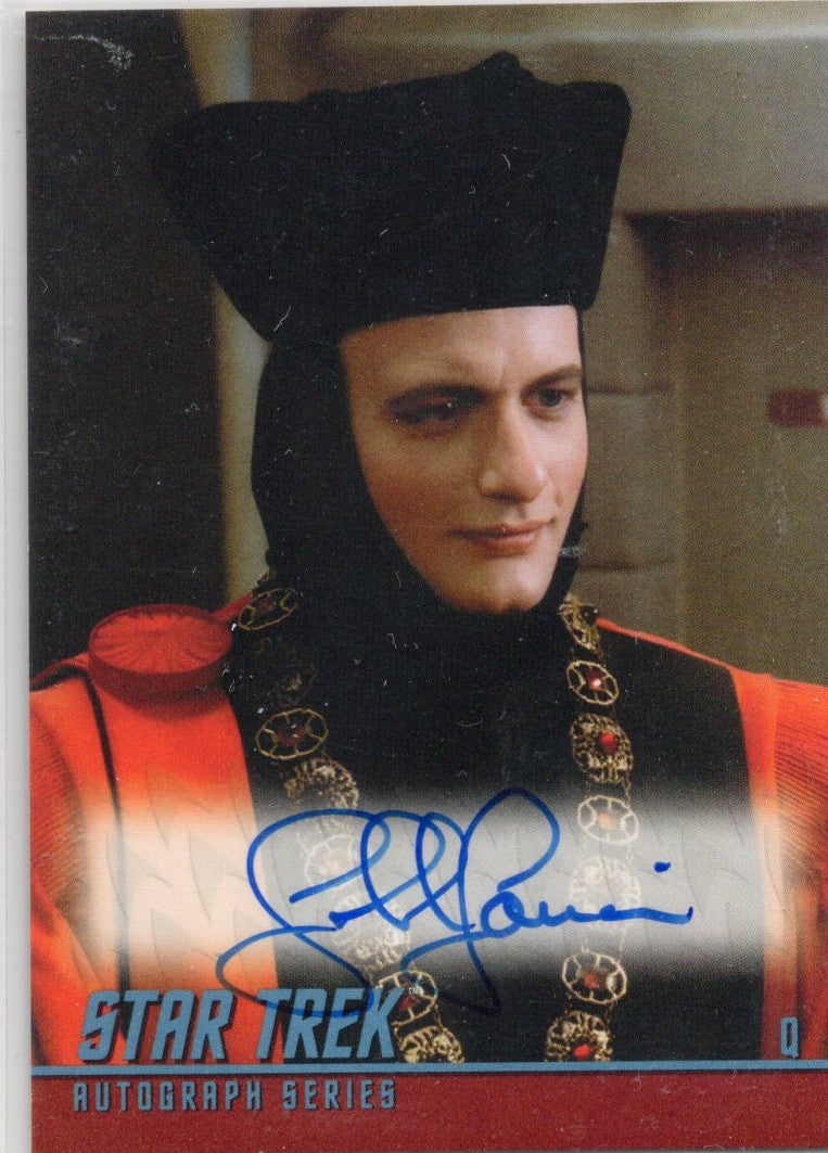 Star Trek Connections (A22) John De Lancie as Q Classic TV Autograph Card ( A )
