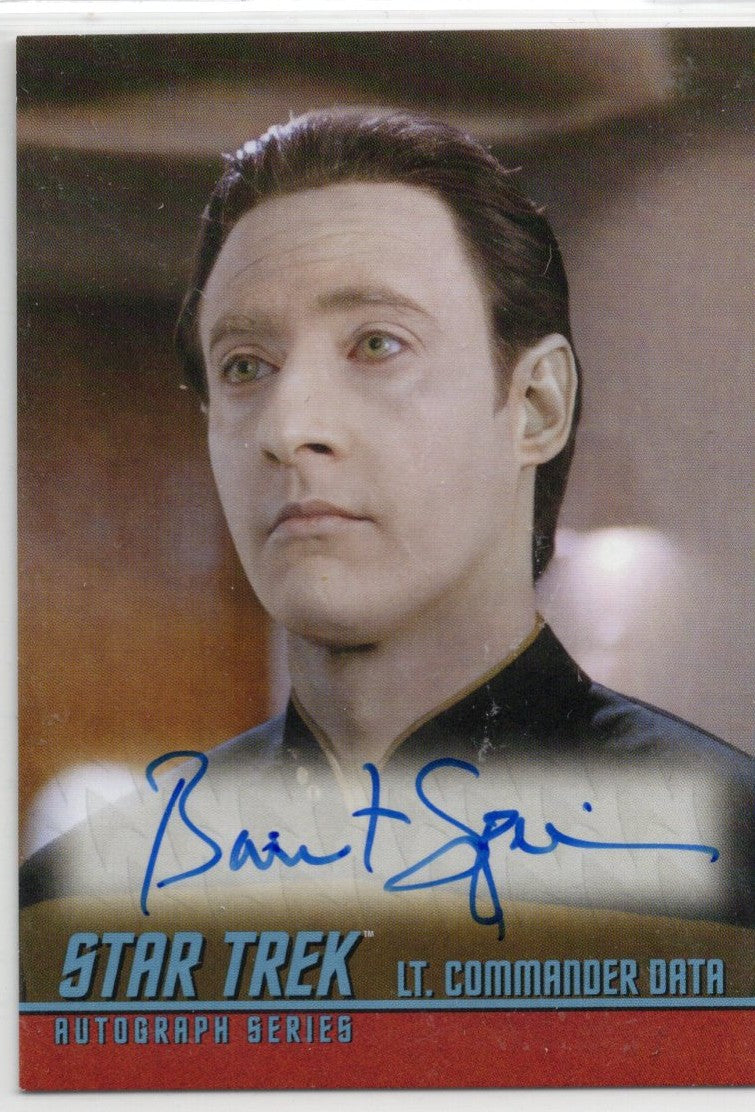 Star Trek Connections (A6) Brent Spiner as Data Classic TV Autograph Card ( B )