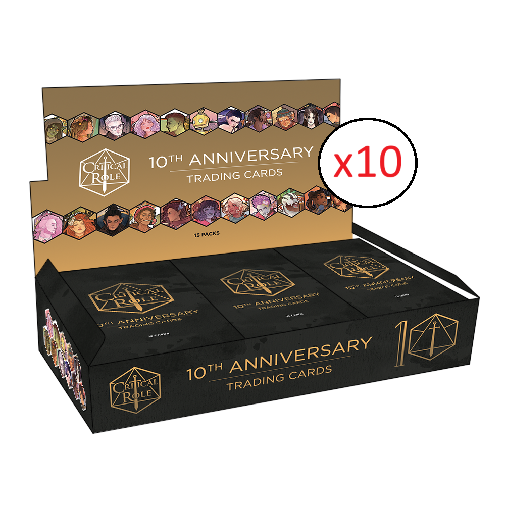 (Presale) Critical Role 10th Anniversary 10 Box Hobby Sealed Case