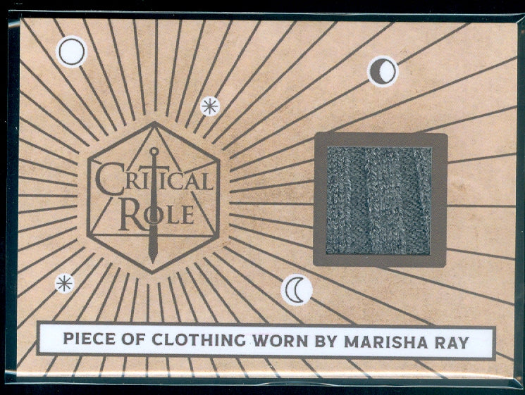 Critical Role 10th Anniversary  ( RC 6 ) Marisha Ray Clothing Relic Card b
