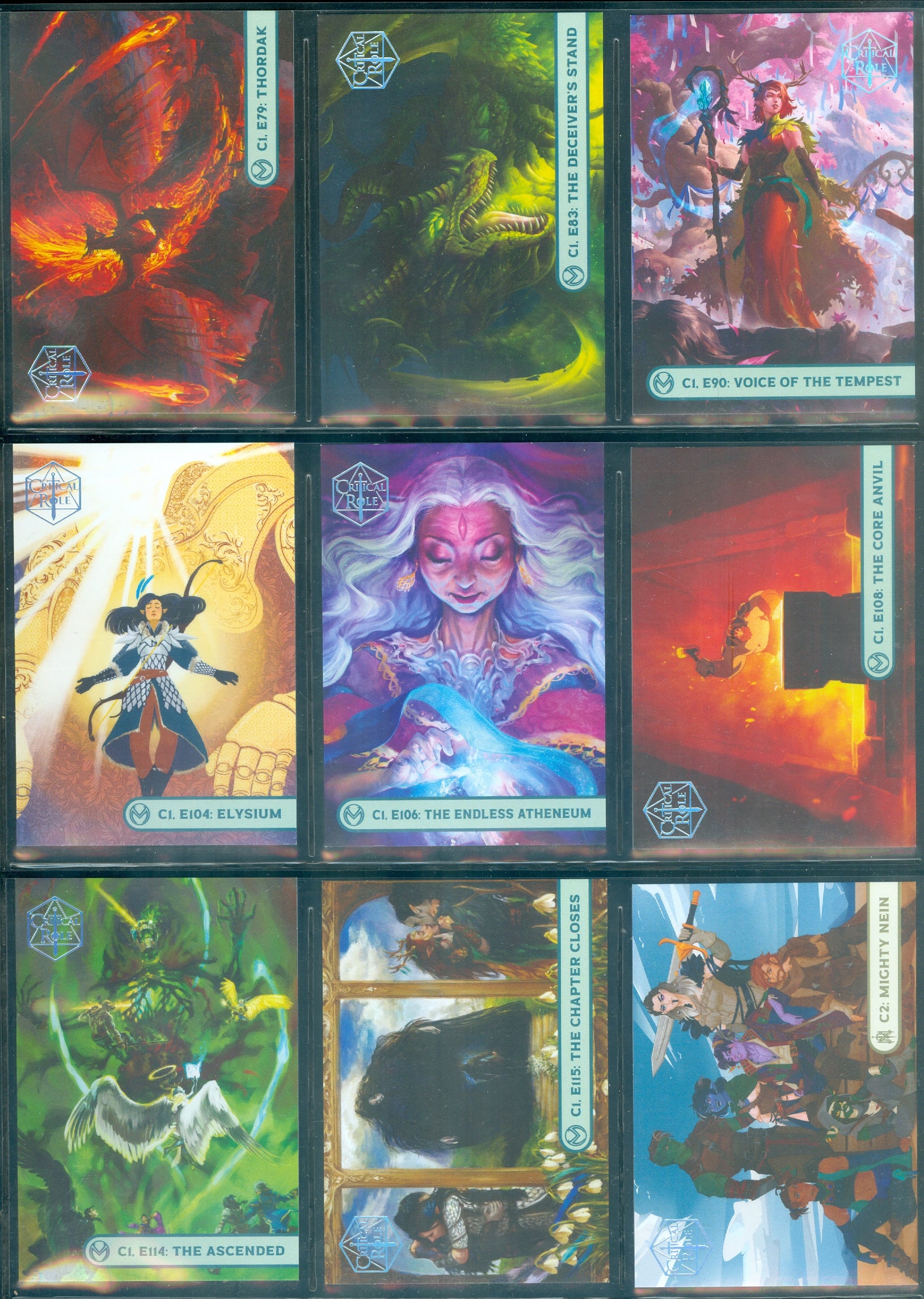 Critical Role 10th Anniversary  45 Card Silver Parallel Set [ Limited to 50 Sets ]