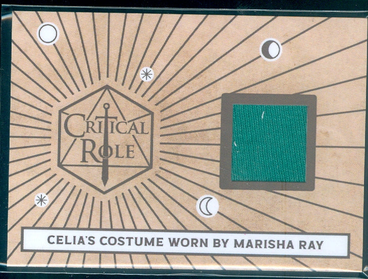 Critical Role 10th Anniversary  ( RC 5 ) Marisha Ray Green Version Clothing Relic Card a