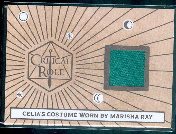 Critical Role 10th Anniversary  ( RC 5 ) Marisha Ray Green Version Clothing Relic Card b