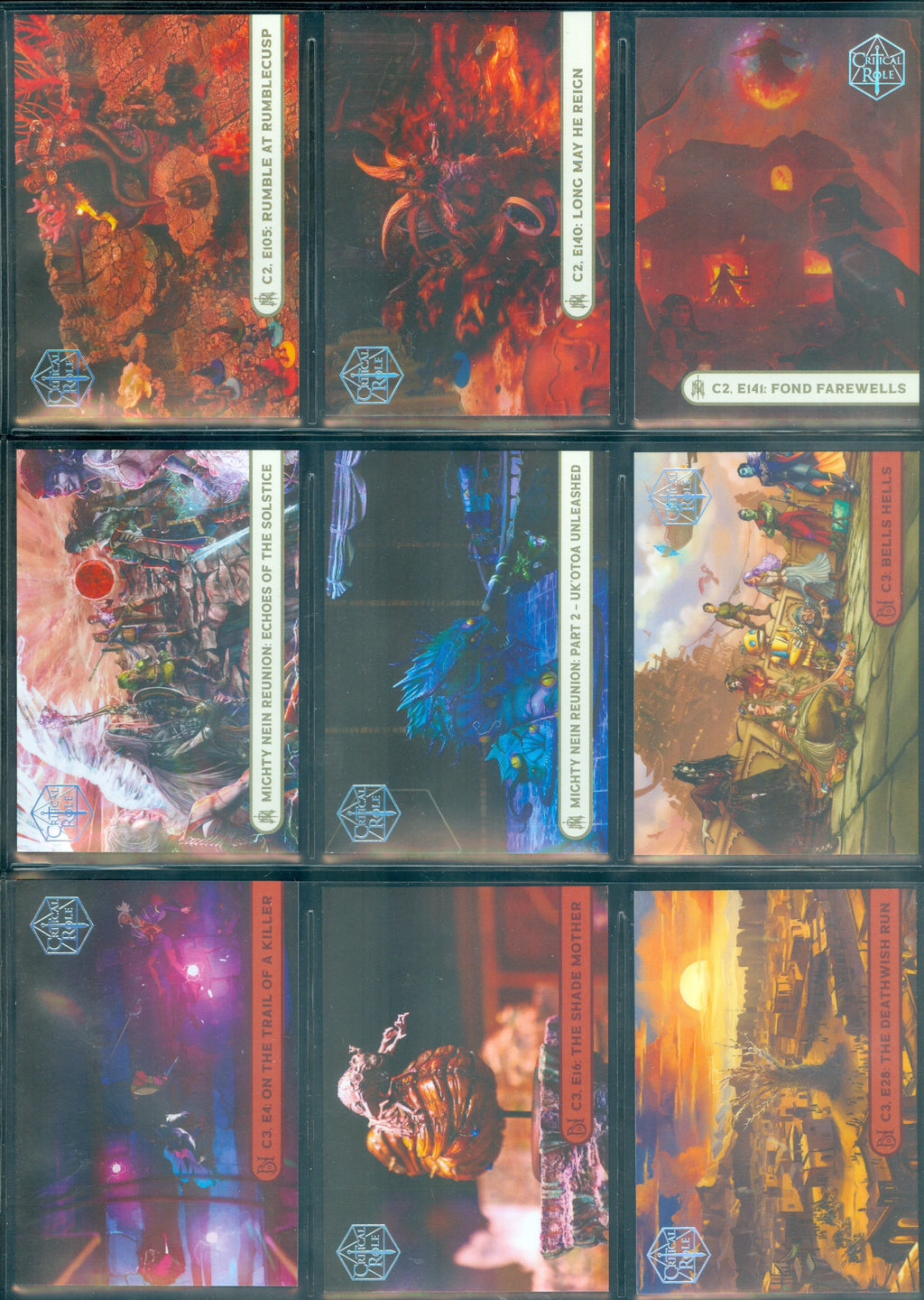 Critical Role 10th Anniversary  45 Card Silver Parallel Set [ Limited to 50 Sets ]