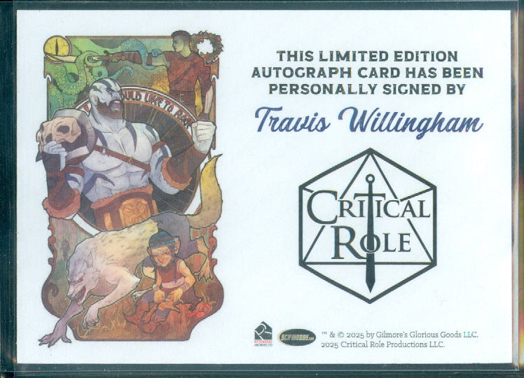 Critical Role 10th Anniversary   Travis Willingham  Autograph Card