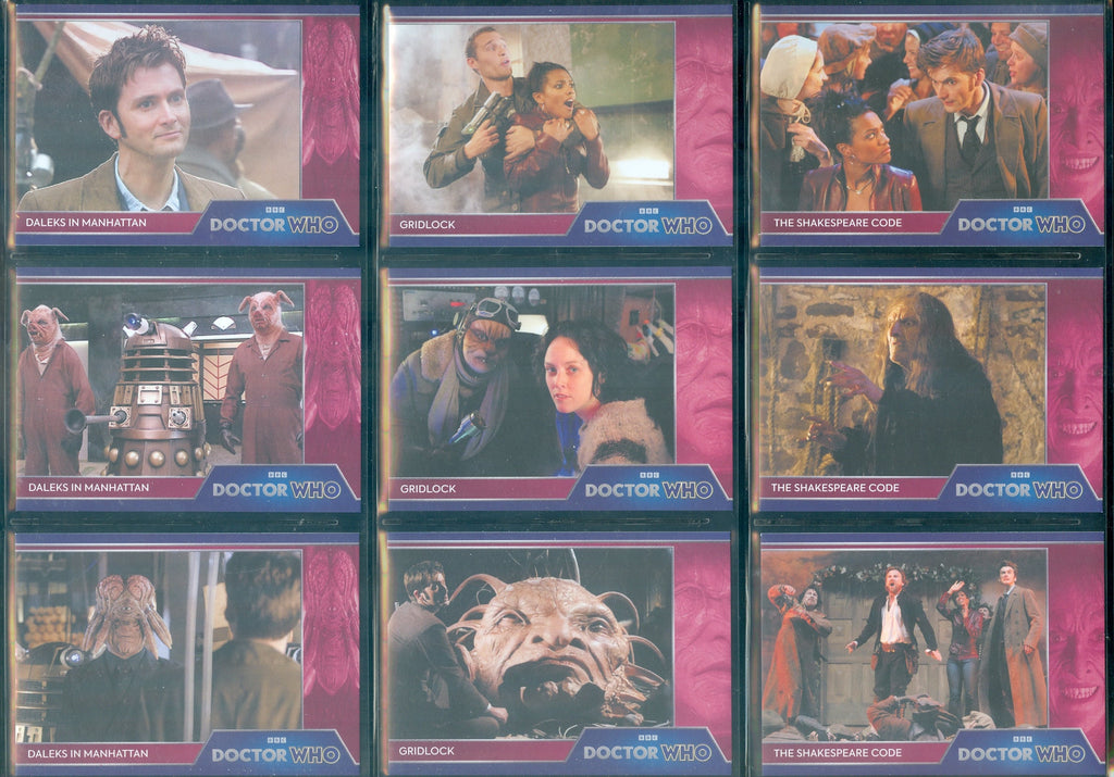 Doctor Who 3 Set Lot from Rittenhouse Archives see list of sets below