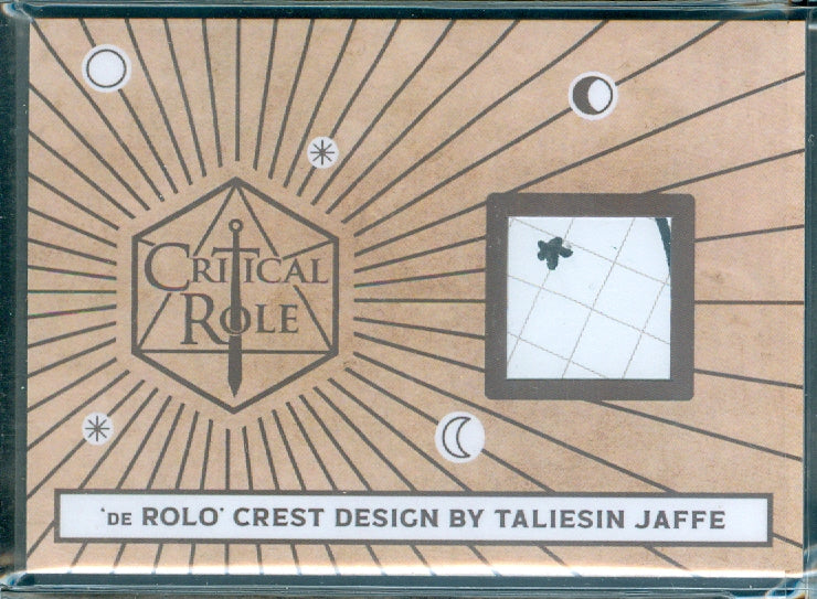 Critical Role 10th Anniversary  ( RC 3 ) De Rolo Crest Design by Taliesen Jagge Relic Card
