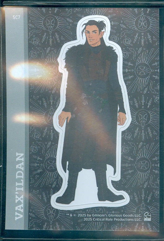 Critical Role 10th Anniversary  ( SC 7 ) Vax'Ildan Character Sticker Insert Card