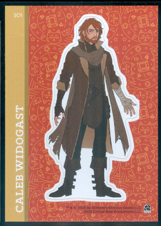 Critical Role 10th Anniversary  ( SC 11 ) Caleb Widogast Character Sticker Insert Card