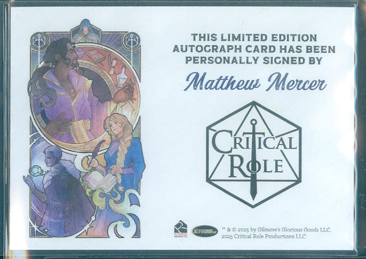 Critical Role 10th Anniversary   Matthew Mercer Autograph Card