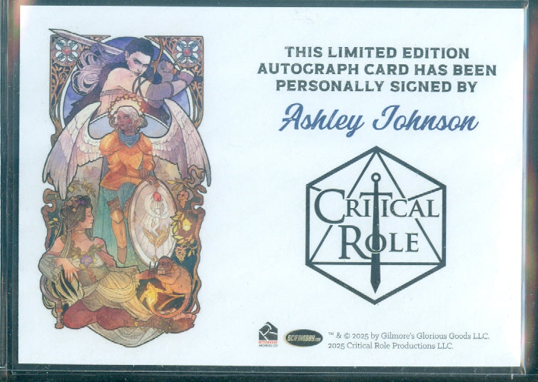 Critical Role 10th Anniversary   Ashley Johnson  Autograph Card