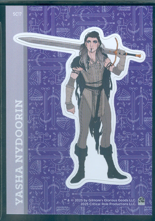 Critical Role 10th Anniversary  ( SC 17 ) Yasha Nydoorin Character Sticker Insert Card