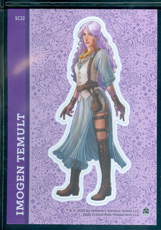 Critical Role 10th Anniversary  ( SC 22 ) Fresh Cut Grass Character Sticker Insert Card