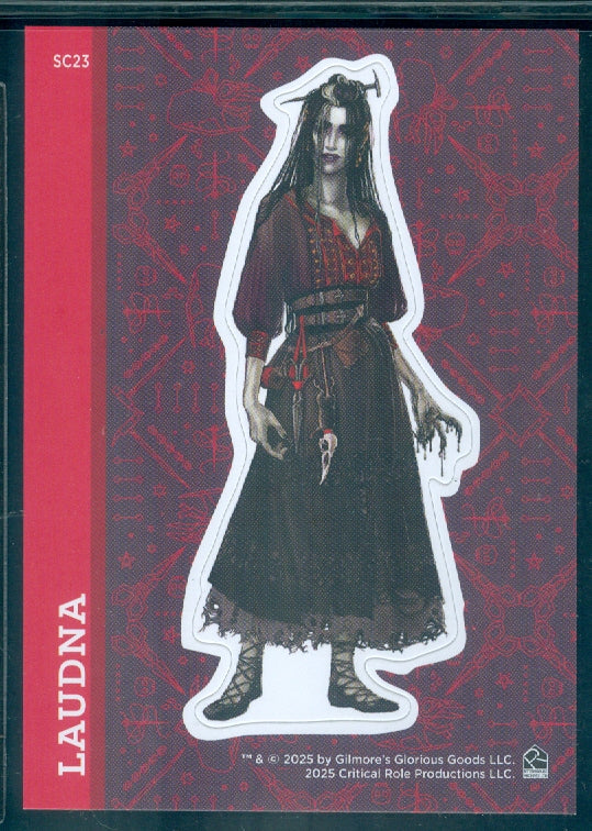 Critical Role 10th Anniversary  ( SC 23 ) Laudna Character Sticker Insert Card