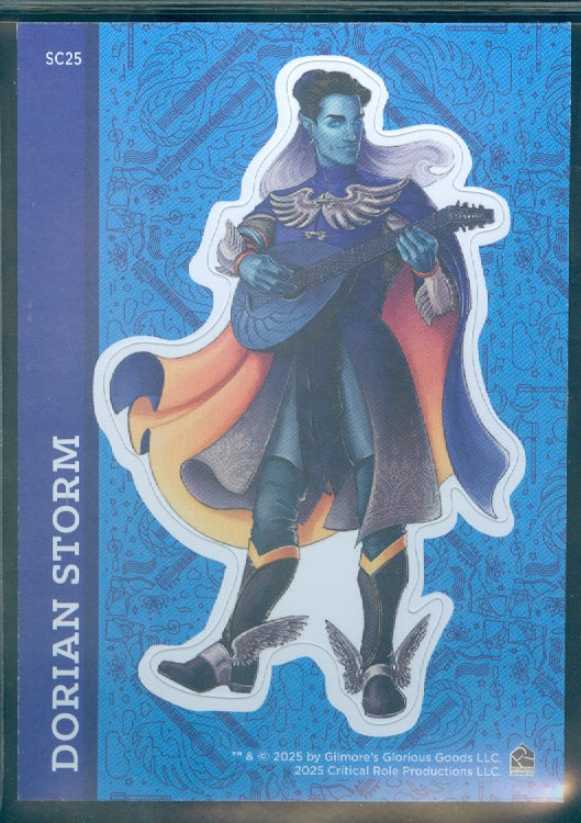 Critical Role 10th Anniversary  ( SC 25 ) Dorian Storm Character Sticker Insert Card