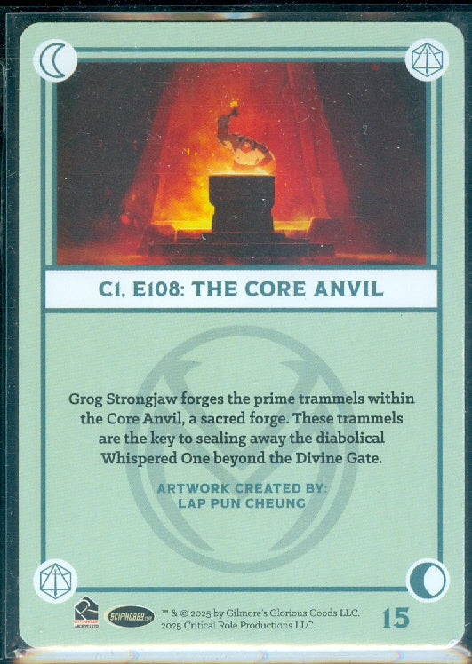 Critical Role 10th Anniversary  ( # 15 ) Blue Printer Plate Card