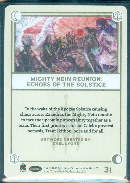 Critical Role 10th Anniversary  ( # 38 ) Red Printer Plate Card