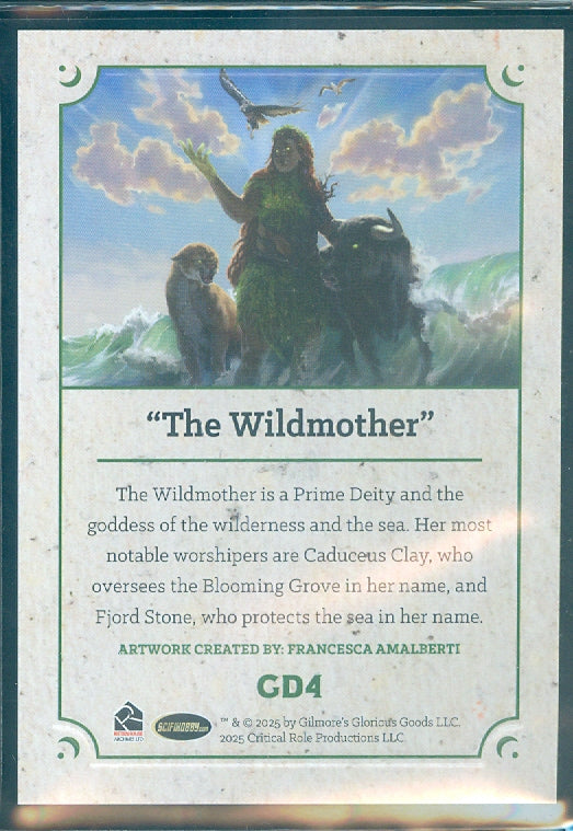 Critical Role 10th Anniversary  ( GD 4 ) The Wildmother Gods & Deities Insert Card