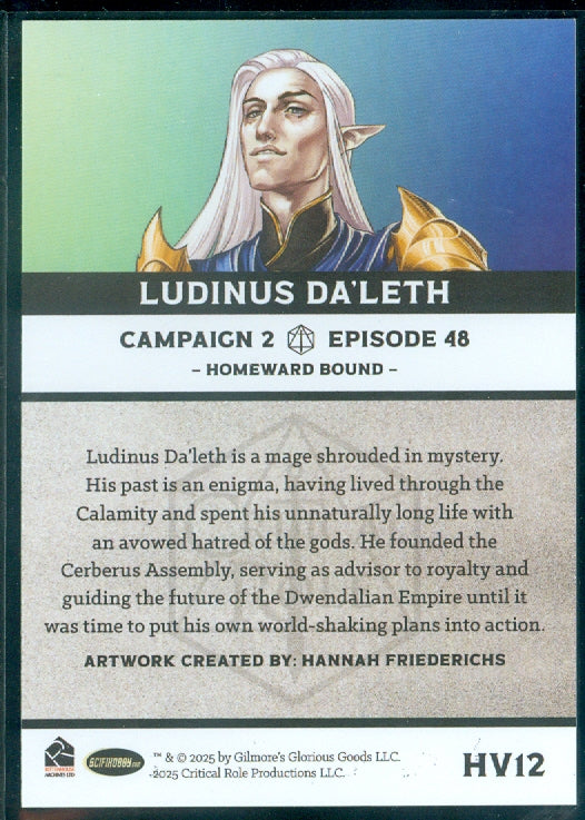 Critical Role 10th Anniversary  ( HV 12 ) Ludinus Da'Leth Heroes & Villains Insert Card
