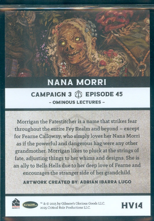 Critical Role 10th Anniversary  ( HV 14 ) Nana Morri Heroes & Villains Insert Card