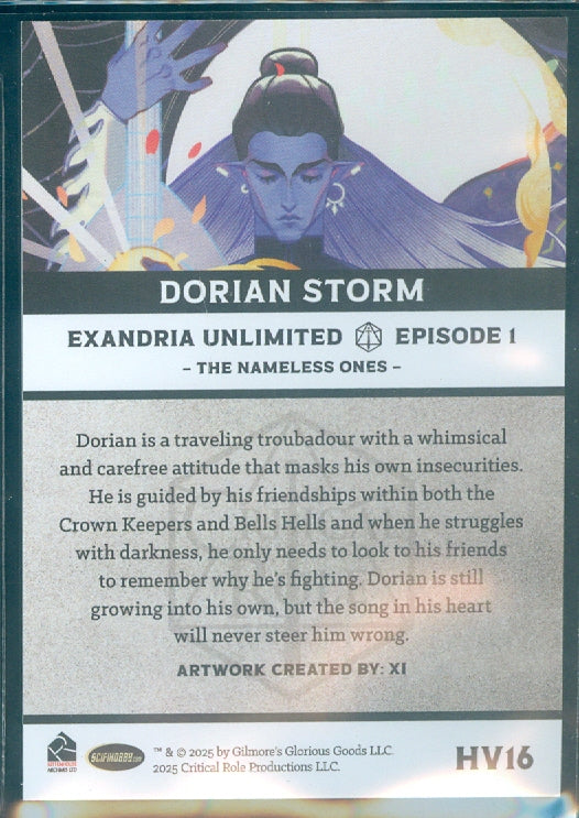 Critical Role 10th Anniversary  ( HV 16 ) Dorian Storm Heroes & Villains Insert Card
