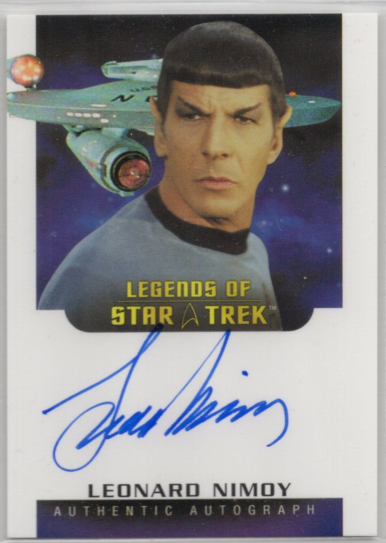 Star Trek Connections (LA6) Leonard Nimoy as Spock Legend Autograph Card ( A )