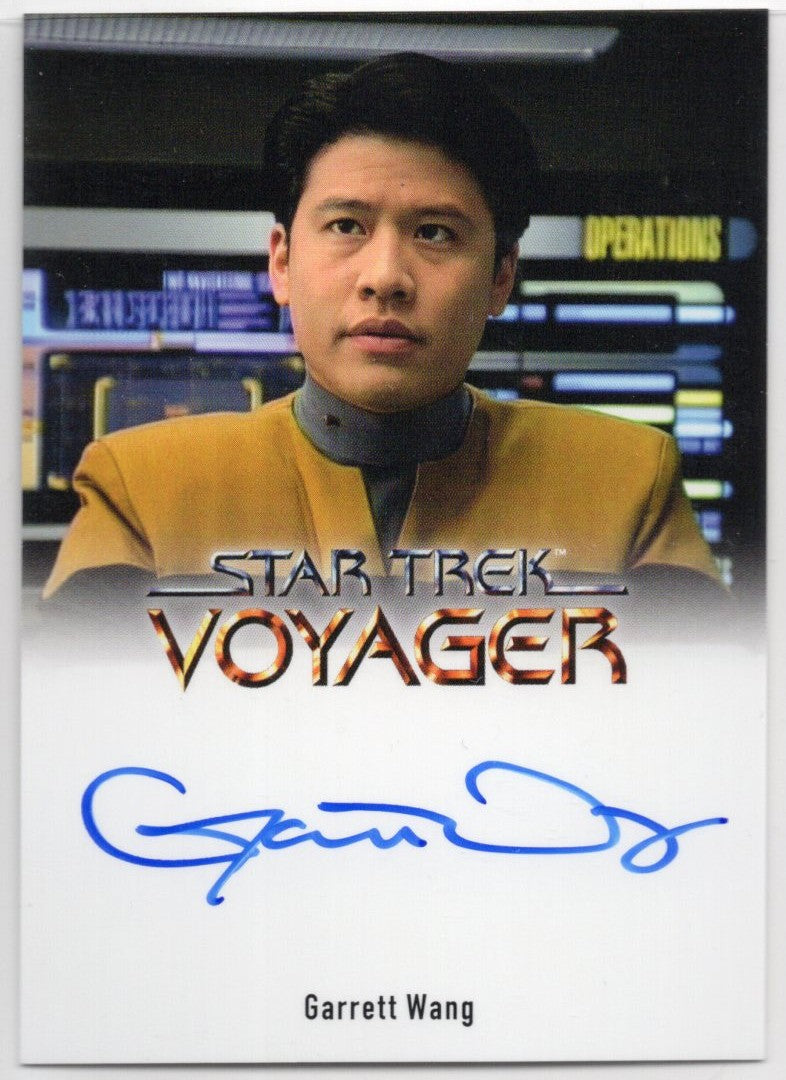 Star Trek Voyager Archives & Inscriptions Garrett Wang Full Bleed Autograph a