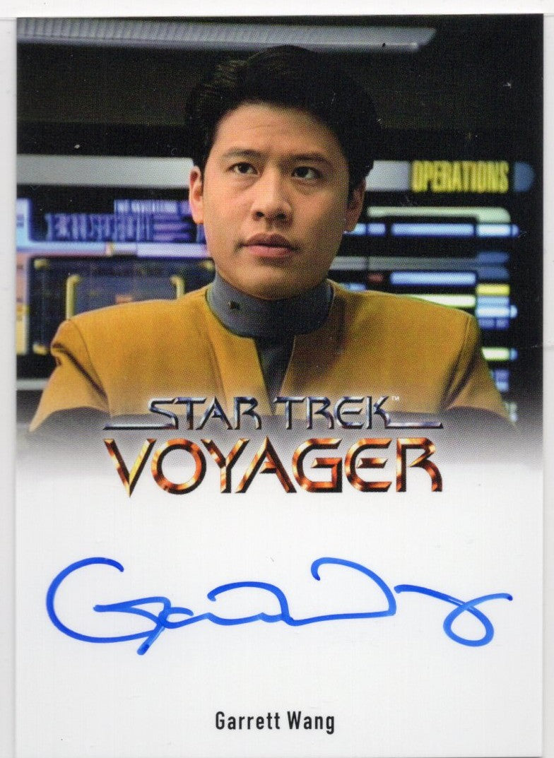 Star Trek Voyager Archives & Inscriptions Garrett Wang Full Bleed Autograph b