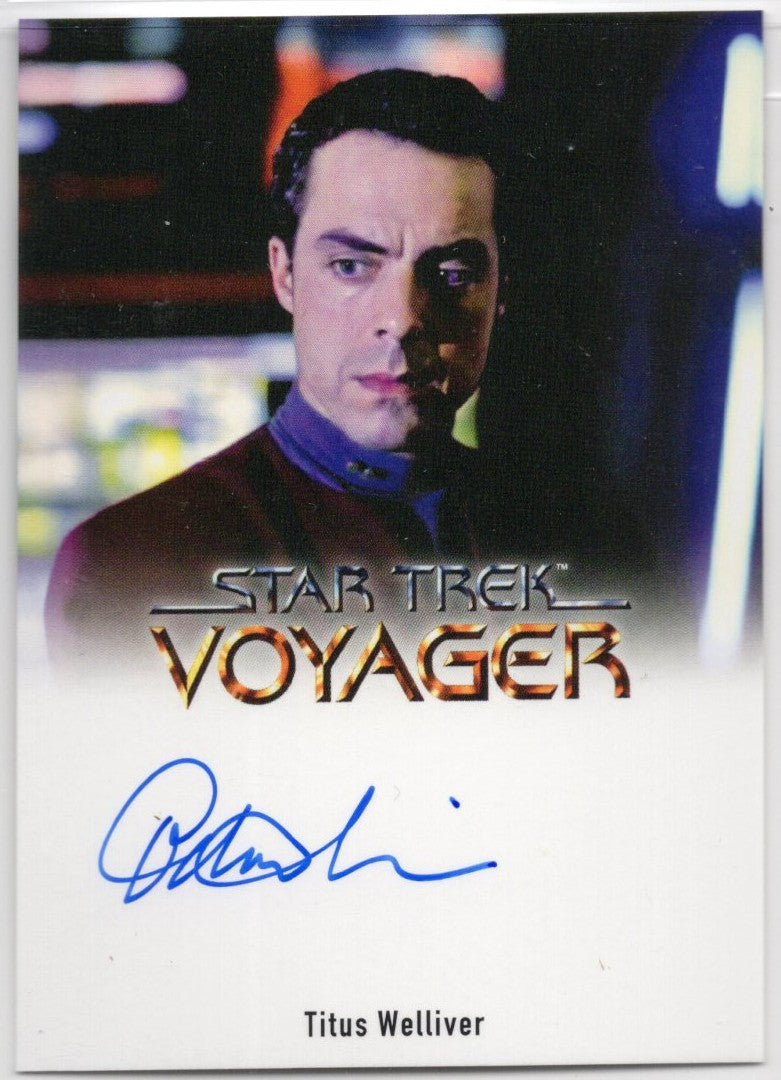 Star Trek Voyager Archives & Inscriptions Titus Welliver Full Bleed Autograph a