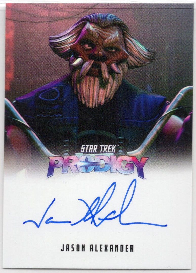 Star Trek Voyager Archives & Inscriptions Jason Alexander Full Bleed Autograph b