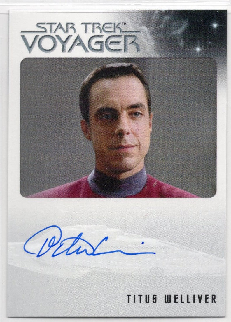 Star Trek Voyager Archives & Inscriptions Titus Welliver Bordered Autograph a
