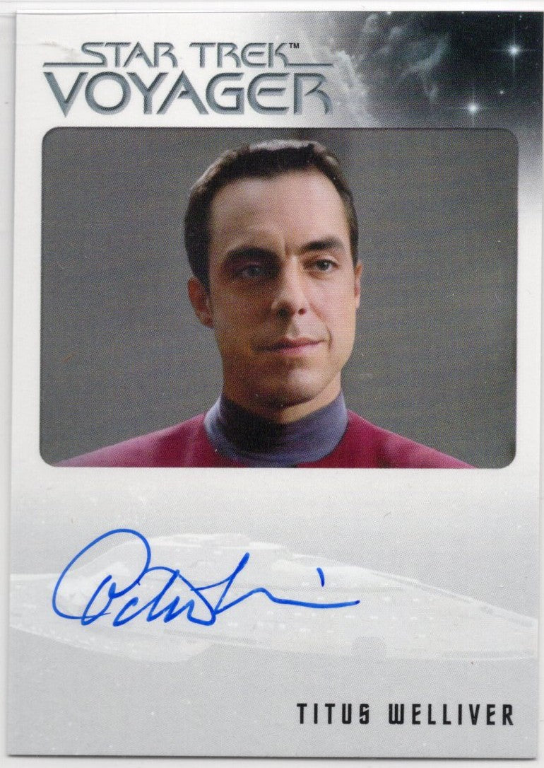 Star Trek Voyager Archives & Inscriptions Titus Welliver Bordered Autograph b