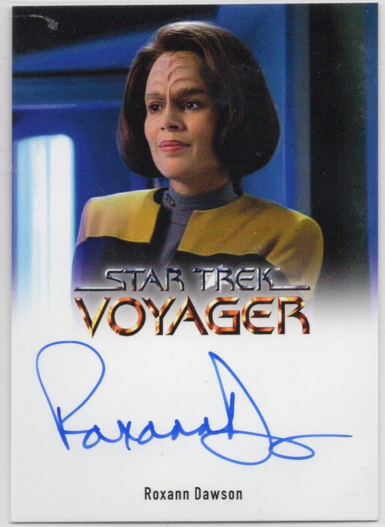 Star Trek Voyager Archives & Inscriptions Rozann Dawson Full Bleed Autograph Card b