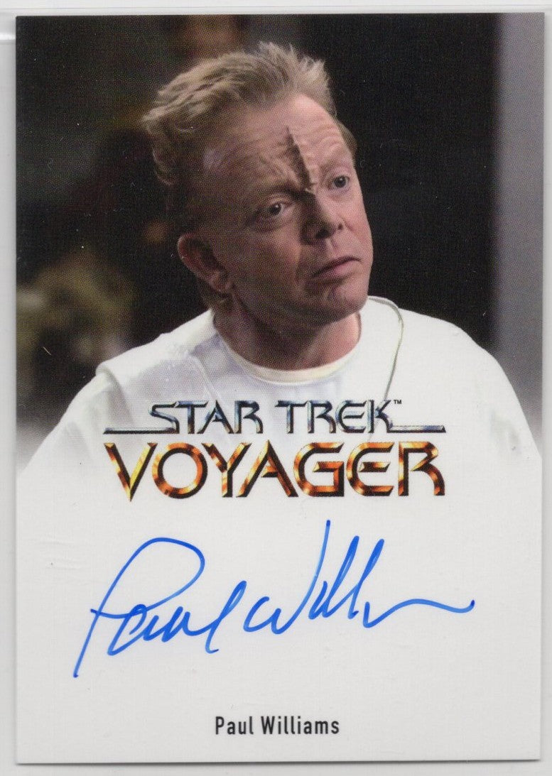 Star Trek Voyager Archives & Inscriptions Paul Williams Full Bleed Autograph Card b